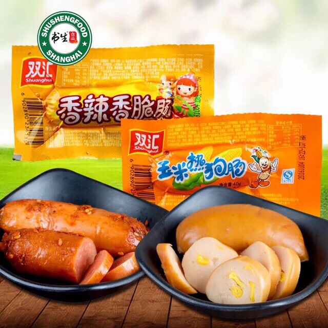 Thùng 50 cái xúc xích bắp (ngô) / mè cay