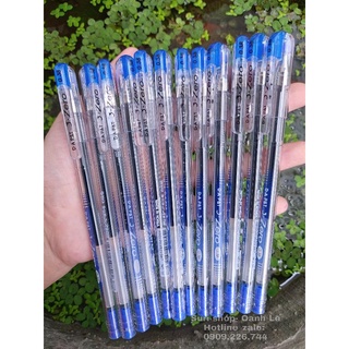 Hộp 12 cây bút gel mực xanh Zero Hàn Quốc chính hãng