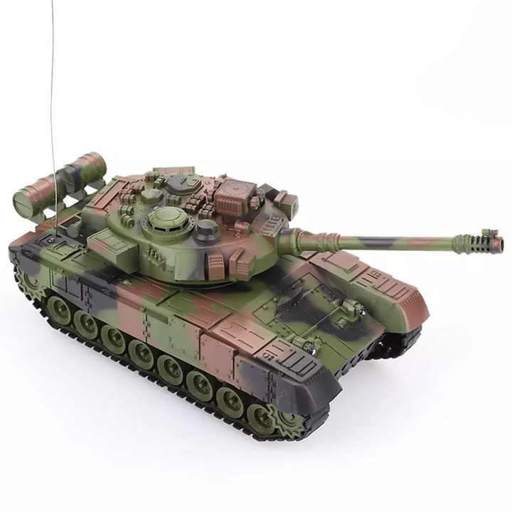 Xe Tăng Điều Khiển Từ Xa Chạy Bánh Xích, Có Âm Thanh Ánh Sáng Sinh Động Cho Bé Sử Dụng Pin Sạc