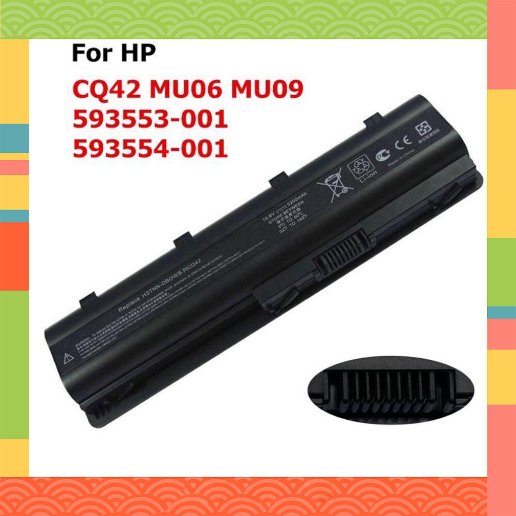 [Xả kho] Pin Laptop HP Pavilion dm4 G4 G6 G7 dv3-2225TX Battery/Charger For Presario CQ62 593553-001