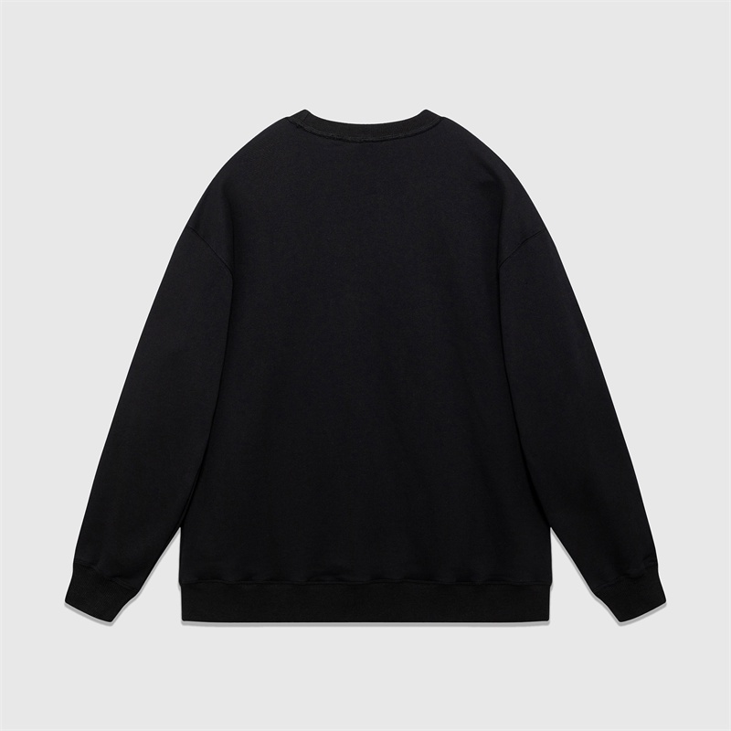 Gu Áo sweater In logo Tia Chớp Kỹ Thuật Số Hai Màu Bắt Mắt Hợp Thời Trang Dễ Phối Đồ Cho Cặp Đôi