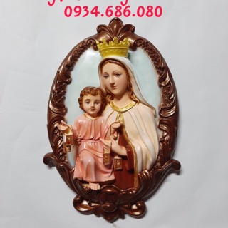 Tượng Công Giáo- Phù điêu Mẹ Camelo treo tường