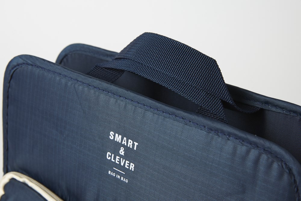 Túi Đựng Đồ Bag In Bag ARTBOX Hàn Quốc Màu Xanh Nước Biển Navy Đơn Giản