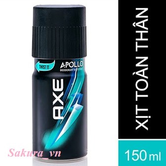 Xịt Khử Mùi AXE Apollo Hương Tươi Mát 150ml