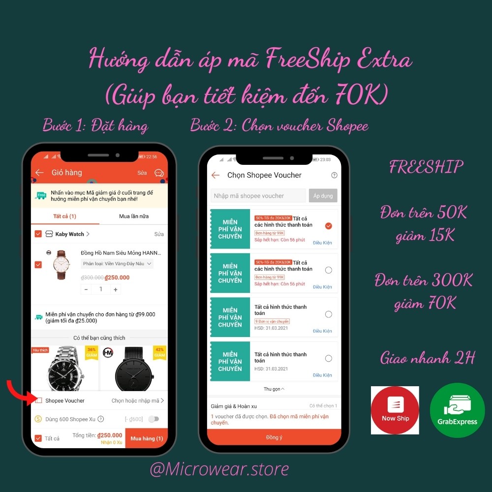 Đồng hồ nam siêu mỏng HANNAH MARTIN CH02 hàng chính hãng máy Nhật cao cấp dây da sang trọng nhiều màu