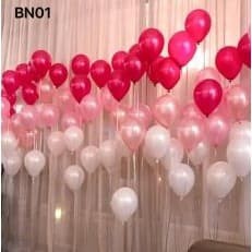 Combo 50 bong bóng nhũ trang trí sinh nhật, tiệc cưới, sự kiện (nhiều màu- được chọn)