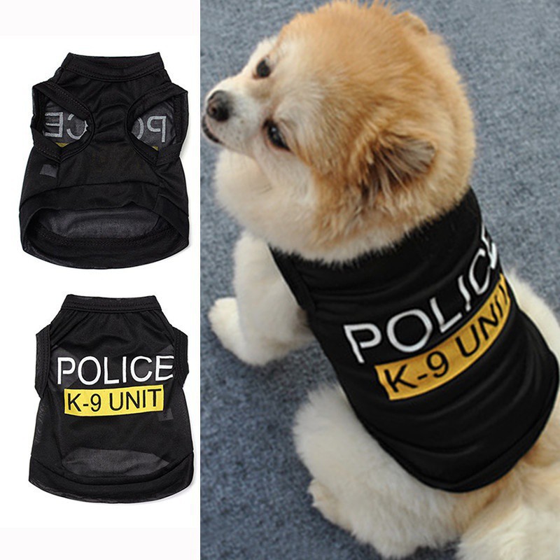 Áo cảnh sát mùa hè cho thú cưng