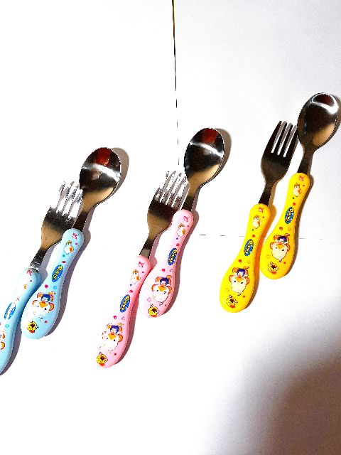 Bộ thìa dĩa inox cao cấp Dinning cho bé