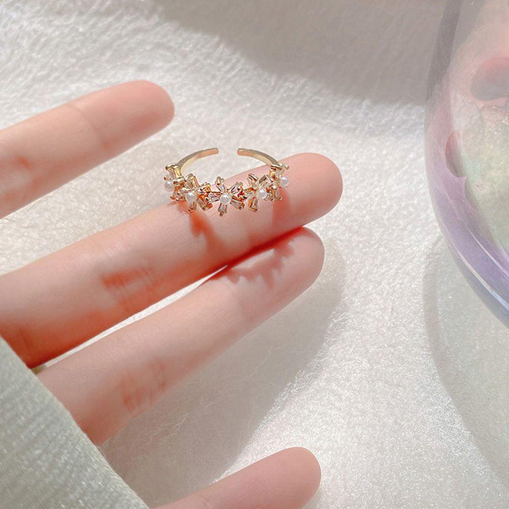 Nhẫn VANES1 Thời Trang Hình Hoa Cổ Điển Ngọt Ngào Cho Nữ