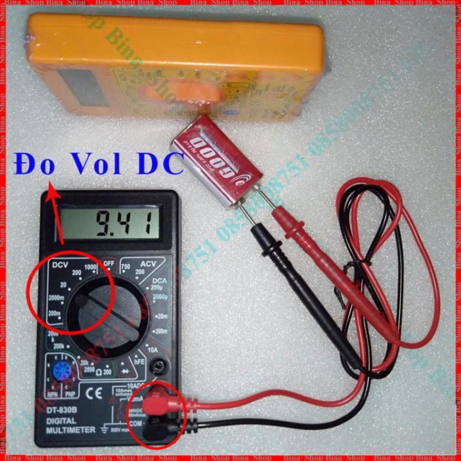 🏅🏅  Đồng Hồ Vạn Năng Bỏ Túi DT-830-B Đã Có Pin 9V