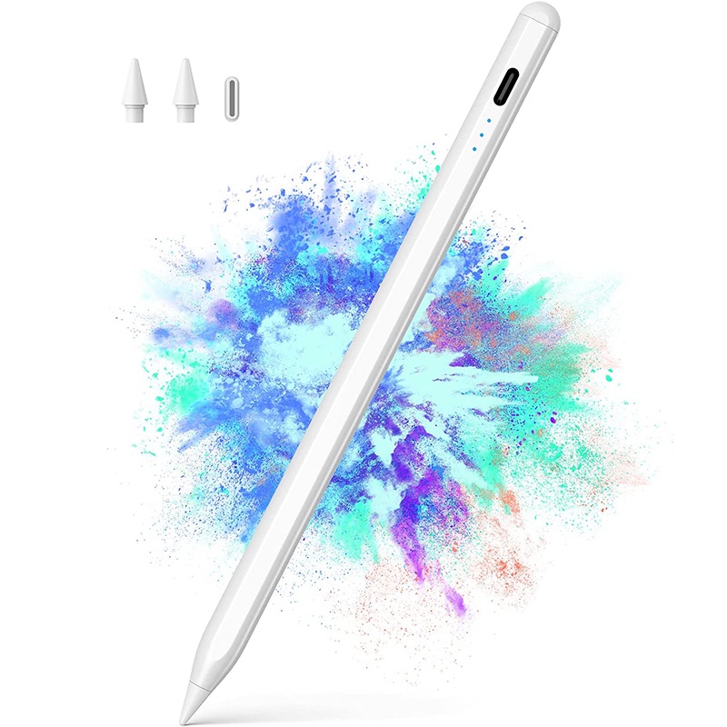 Bút cảm ứng Stylus Pen-Chức năng chống chạm màn hình, vẽ nét nghiêng, thân bút từ tính tương thích với cho máy iPad