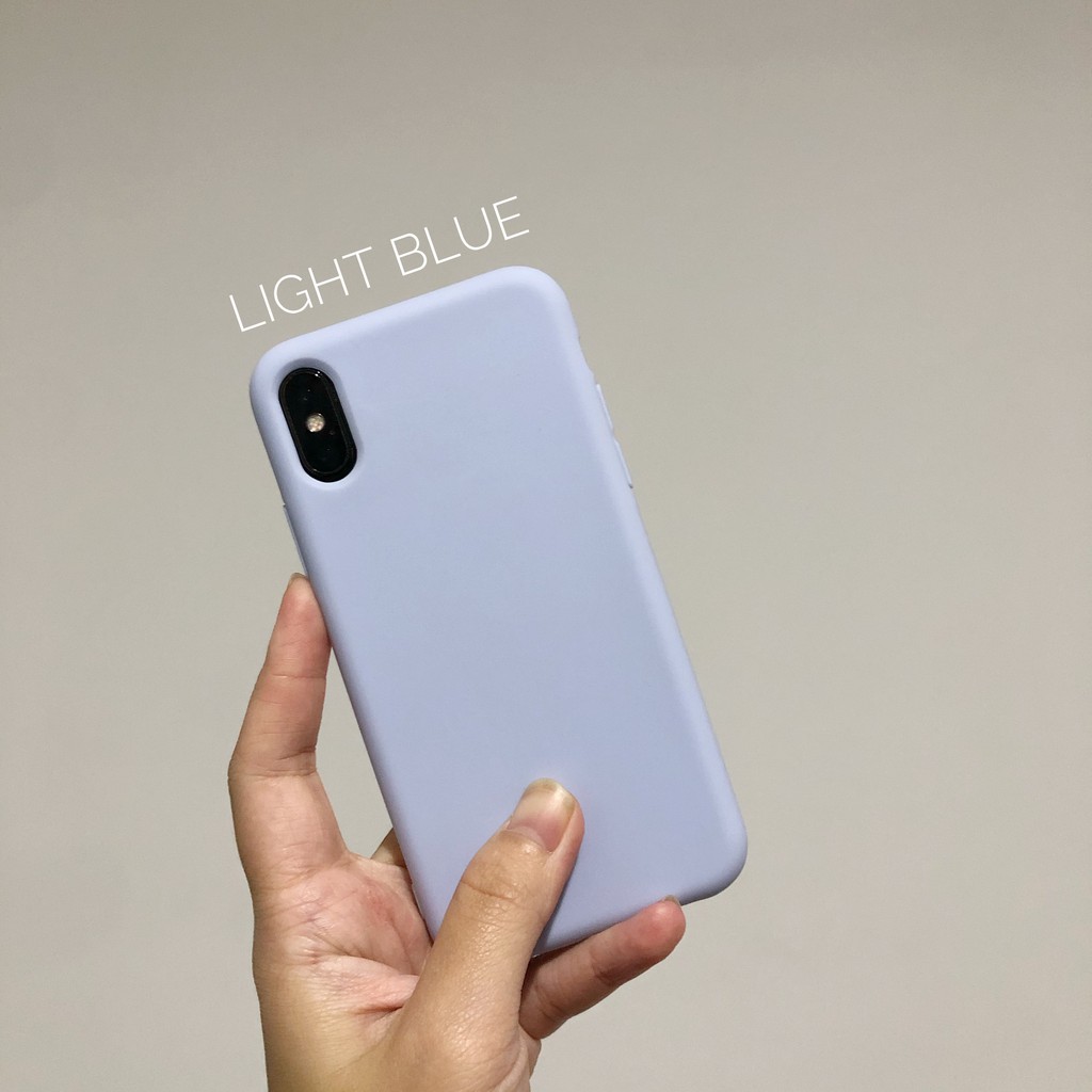 Ốp Điện Thoại Silicon Mềm Ánh Xanh Navy Cho Iphone 6 6s 7 8 7 + X Xs Xr 11 12 Pro Max