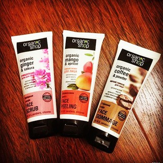 Tẩy da chết mặt Organic shop Organic coffee & powder 75ml – Nga