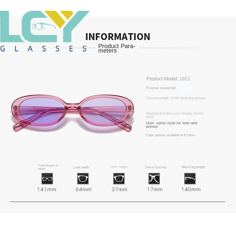 Kính Mát Mắt Mèo Phong Cách Âu Mỹ Thời Trang Cho Nam Và Nữ 1811