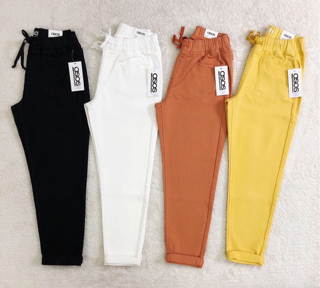 Quần jeans lưng thun nữ màu mới