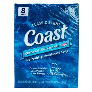 Lốc xà phòng coast classic, 8 x 113g