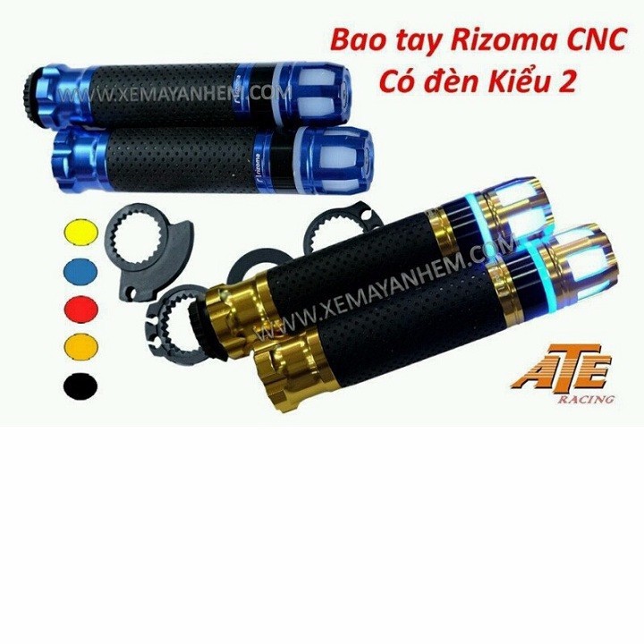 CẶP BAO TAY GÙ XOAY CÓ ĐÈN LED HÀNG CNC CHẤT