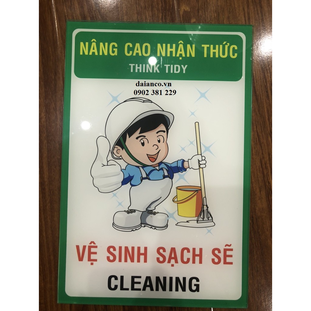 Biển báo công trình, biển báo an toàn mica nhiều mẫu lựa chọn 20 x 30cm