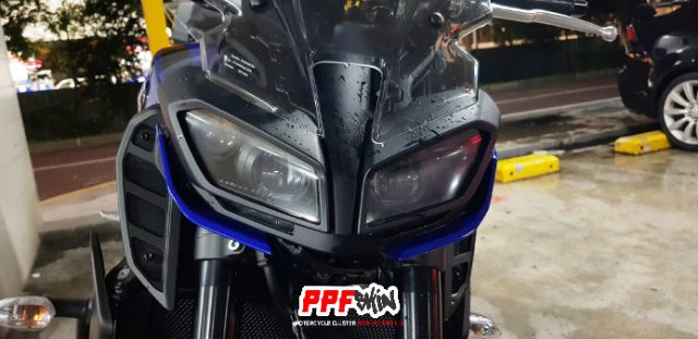 Yamaha MT09 (2021) ..... PPF dán bảo vệ chóa đèn xe , xước tự phục hồi , PPF USA sử dụng 10 năm