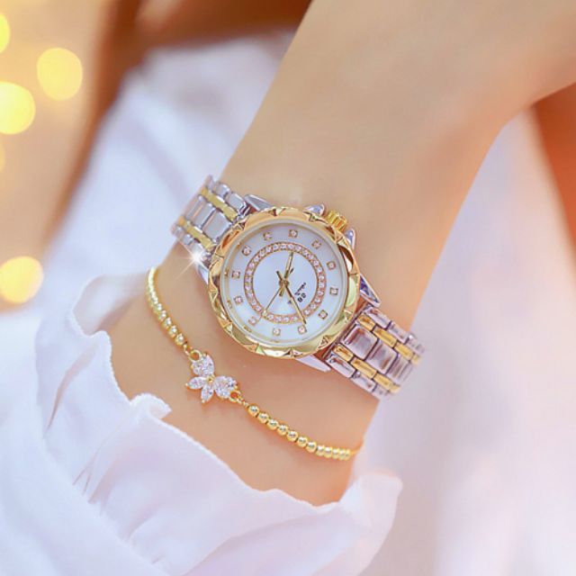 Đồng Hồ Nữ Bee Sister Demi Mặt Đính Đá Cực Chất