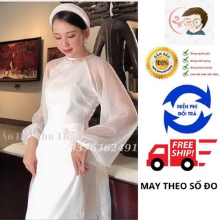 Áo Dài cách tân may sẵn 4 tà thời trang nữ thiết kế cao cấp
