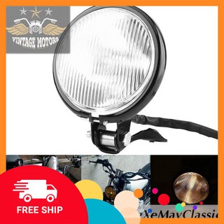 [ĐỘC] ĐÈN PHA XE MÁY ĐỘ CLASSIC - Đèn pha rebel phù hợp độ Cafe Racer Chopper Bobber CG GN125 -PTVT