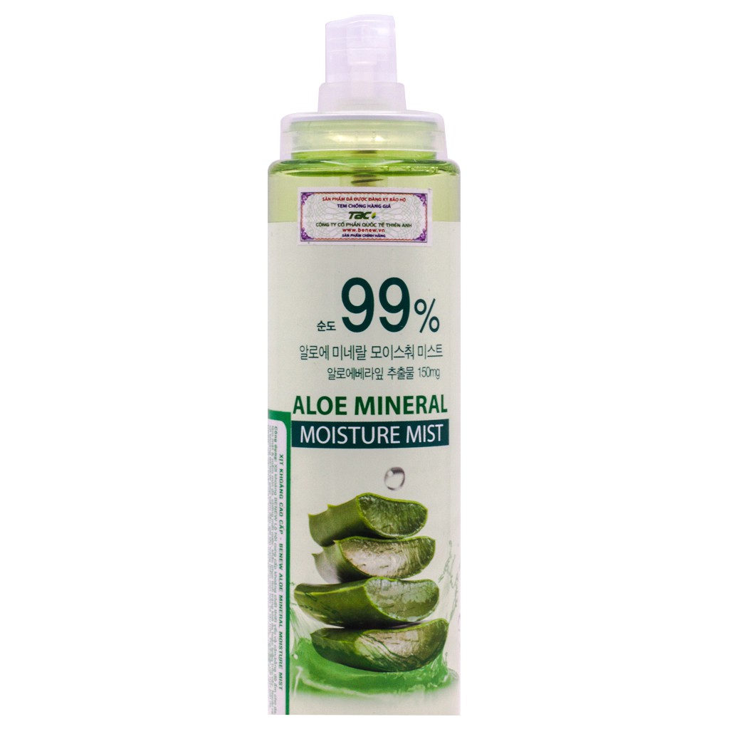 Xịt Khoáng Cho Da Mụn Lô hội Benew Aloe Mineral Moisture Mist (150ml) | BigBuy360 - bigbuy360.vn