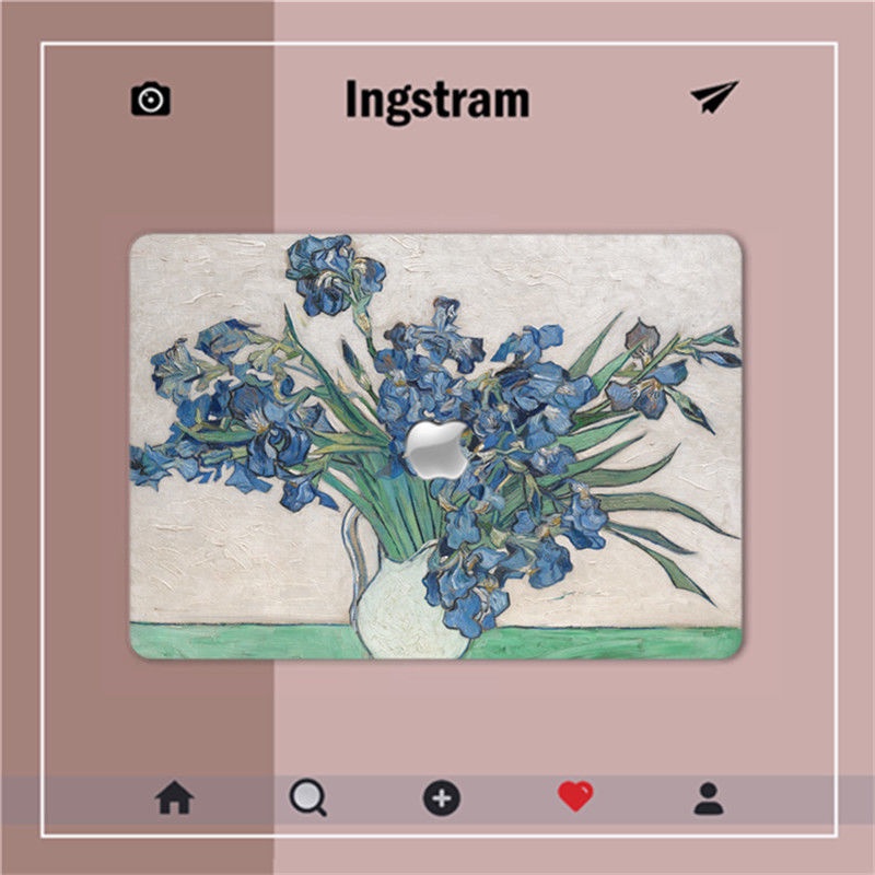 Phù Hợp Set 12 Vỏ Máy Tính Macbook Apple m1 air13 pro notebook 12 15 Họa Tiết Van Gogh