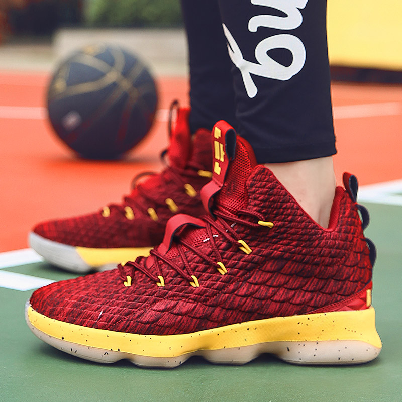 giày bóng rổ cổ cao nam nữ nba lebron james 15 indoor outdoor