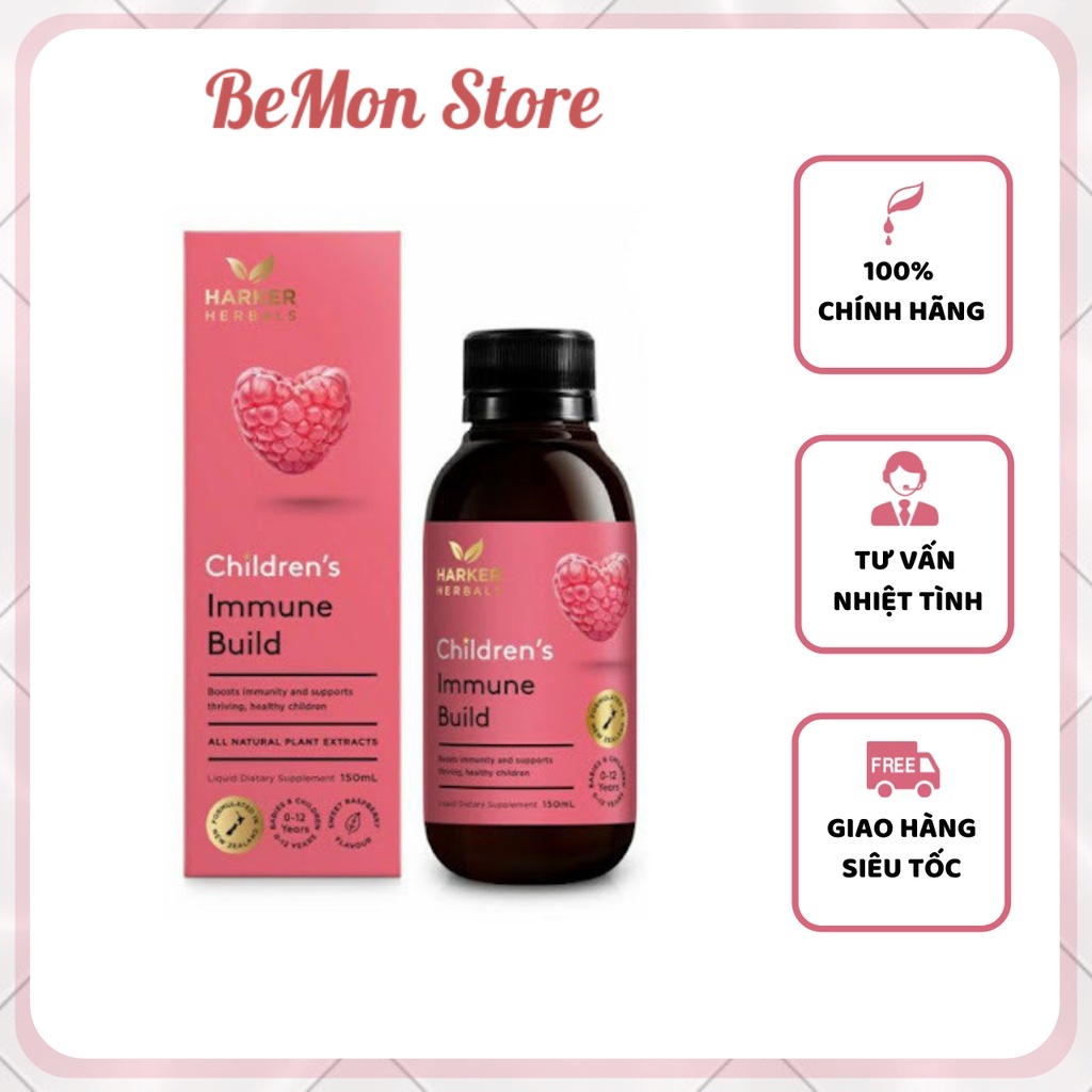 TĂNG ĐỀ KHÁNG HARKER HERBALS CHILDREN'S IMMUNE BUILD 150ML CỦA NEW ZEALAND