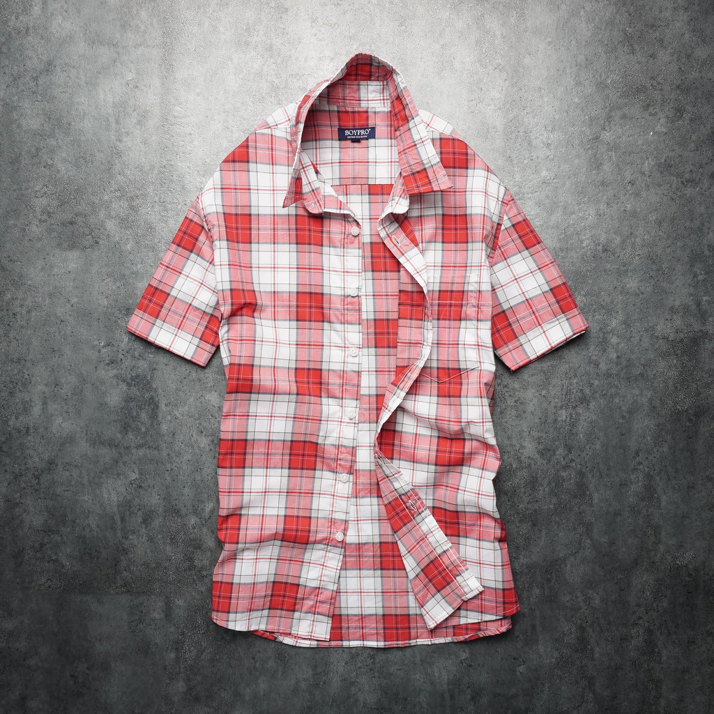 [Mã FAMALLT5 giảm 15% đơn 150K] Áo sơ mi nam caro ngắn tay cao cấp boypro BPR102 | BigBuy360 - bigbuy360.vn