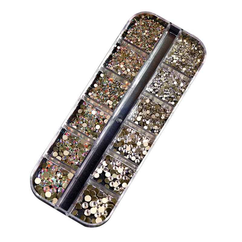 1 Hộp Đá Pha Lê Trang Trí Móng Tay Sau Lưng