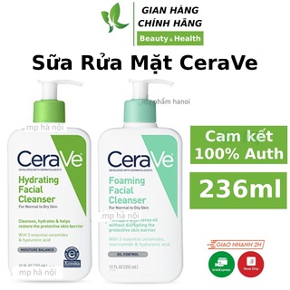 Sữa rửa mặt cerave foaming facial cleanser cho da dầu mụn 236ml