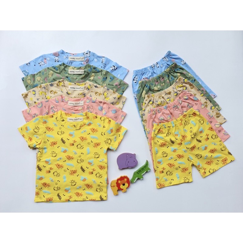 BỘ ĐÙI COTTON 100% MinkyMom CHO BÉ IN TOÀN THÂN