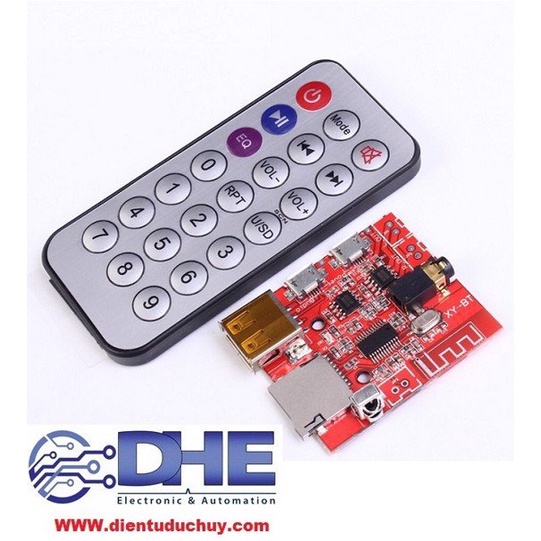 MẠCH GIẢI MÃ BLUETOOTH 4.1 - ÂM THANH MP3 HÕ TRỢ USB , THẺ NHỚ, HỖ TRỢ REMOTE ĐIỀU KHIỂN TỪ XA