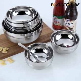 Tô KATELV hai lớp cách nhiệt bằng thép không gỉ 304 kháng khuẩn có nhiều kích cỡ lựa chọn