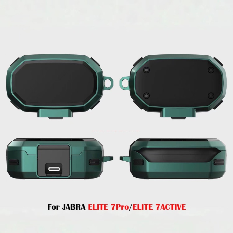Vỏ Bảo Vệ Hộp Sạc Tai Nghe Không Dây Kèm Móc Chống Rơi Cho Jabra Elite 7 Pro Elite 7 Active