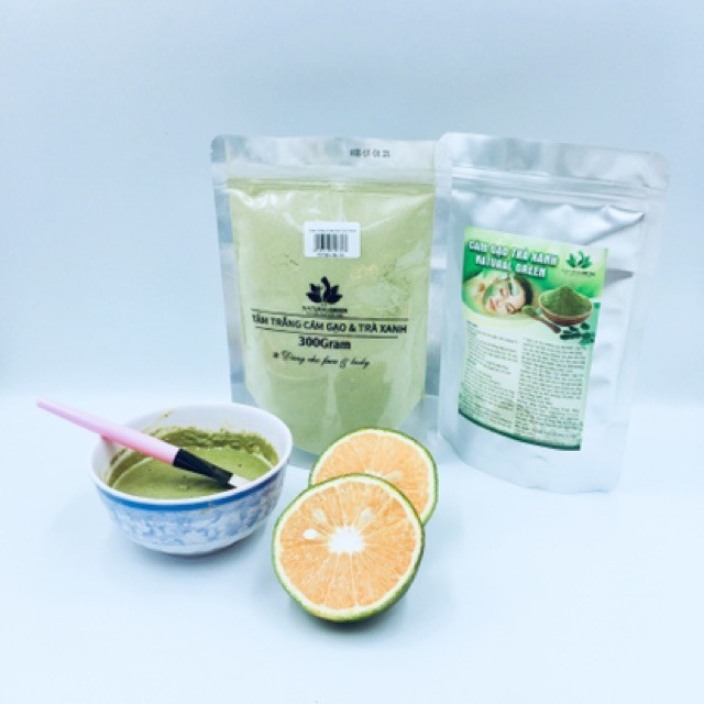 (Gói 300gr) ủ trắng trà xanh,đắp mặt dưỡng da dùng cả cho face & body | BigBuy360 - bigbuy360.vn