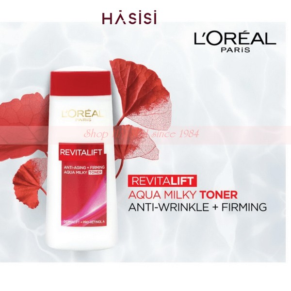 NƯỚC HOA HỒNG CHỐNG LÃO HÓA L'OREAL - Revitalift Aqua Milk Toner 200ml