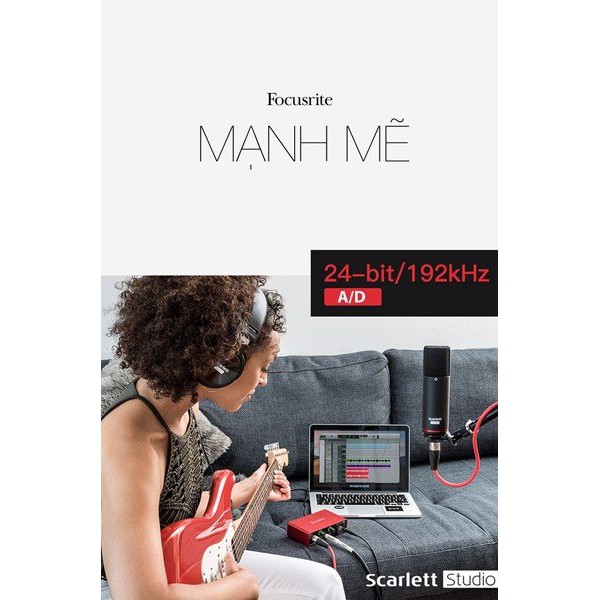 Bộ Thu Âm Mini Focusrite Scarlett Solo Studio Pack 3rd (Gen)