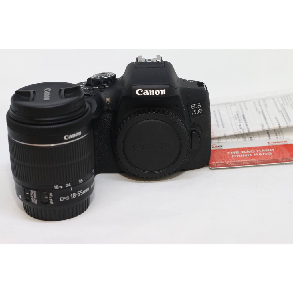 Máy ảnh Canon 750D kèm lens 18-55 STM