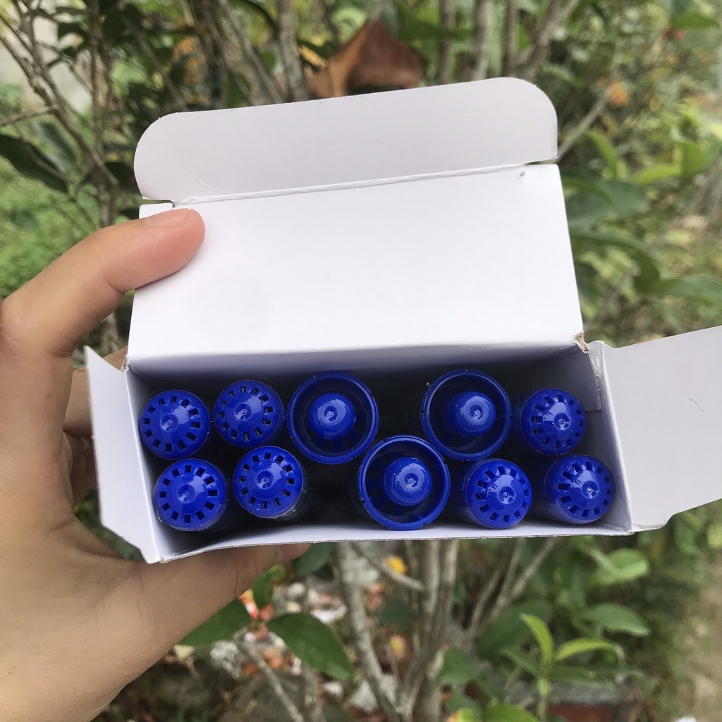 Hộp 10 Bút lông dầu Thiên Long PM-09 (xanh đỏ đen)