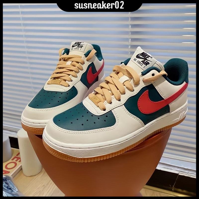Giày thể thao AF1 xanh đỏ nam nữ, Giày sneaker air Force GC dễ phối đồ