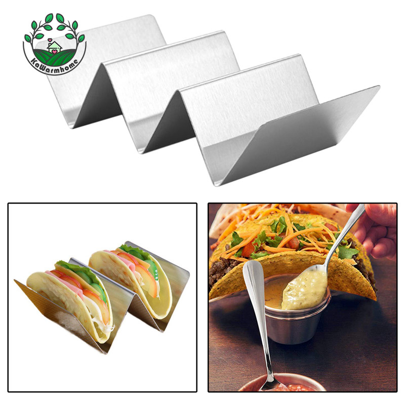 Giá Đỡ Bánh Taco Bằng Thép Không Gỉ Cho Lò Nướng Mexican Tortillas