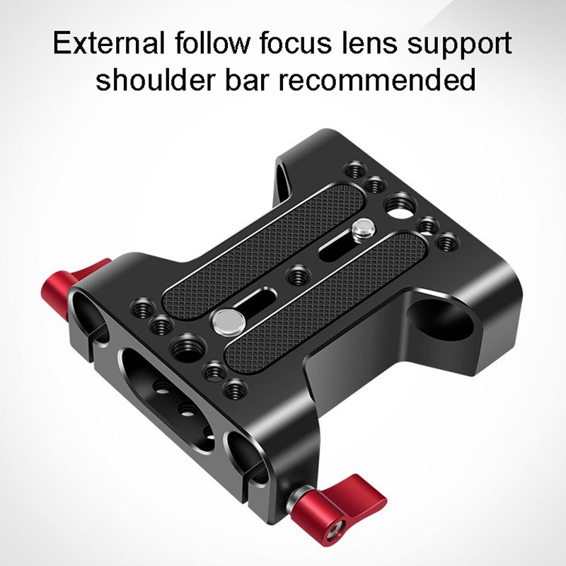 Multifunction Camera Base Plate with Rod Rail Clamp for Dslr Camera N7VN