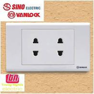 Mặt 2 ổ cắm SINO S18U2 (Ổ đôi)
