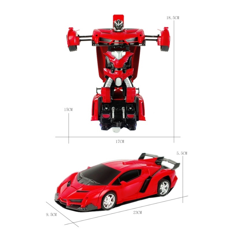 One-key Deformation Robot Toy Transformation Electric Car Model with Remote Controller