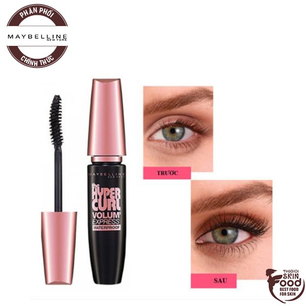 Mascara Làm Dài, Dày Và Cong Mi Chống Trôi Maybelline The Hyper Curl, Lash Sensational, Big Shot, Falsies Lash Lift