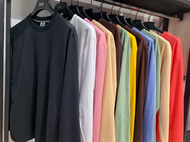 [Thun Tay dài]Áo Thun Tay Dài Trơn-unisex | BigBuy360 - bigbuy360.vn