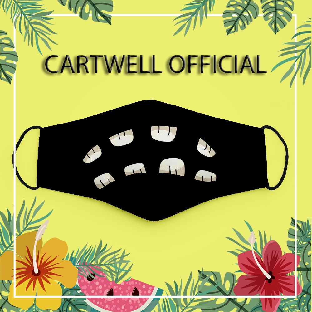 Khẩu trang dễ thương thú cưng cute vui nhộn cho bé hoạt hình Hình Vẽ DRAWN CARTWELL có thể giặt và tái sử dụng không đau